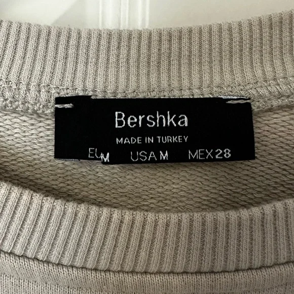 Bershka Lucky Me Graphic Tattoo Art Crewneck Sweatshirt, size M - Picture 6 of 7